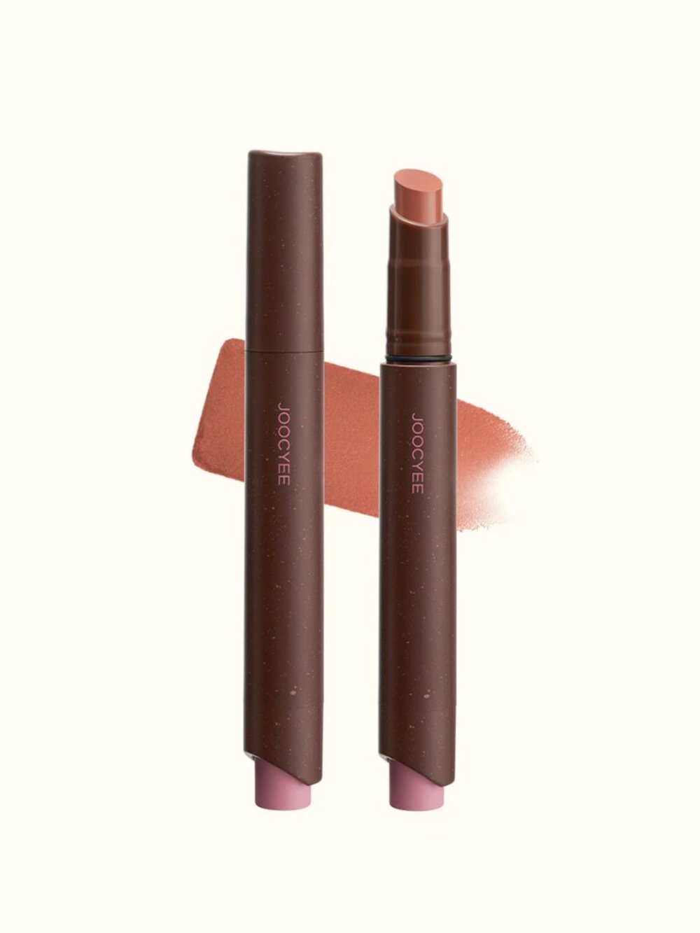 JOOCYEE Lightweight Non-Smudging Velvet Rouge K Beauty Shade Vintage Brown